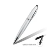 Metal Ballpoint Pen USB Flash Drive Pen Driver 16gb 3 in 1 Pendrive Memory Disk U Disk For Student Gift