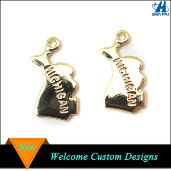 China Whole 18k Gold Plated Us Michigan State Charms For China Whole 18k Gold Plated Us Michigan State Charms For Bracelet