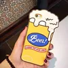 2016 New Design Beer Milk Shake Lobster soft Silicone Case for iPhone 6 g 6s 6s Plus