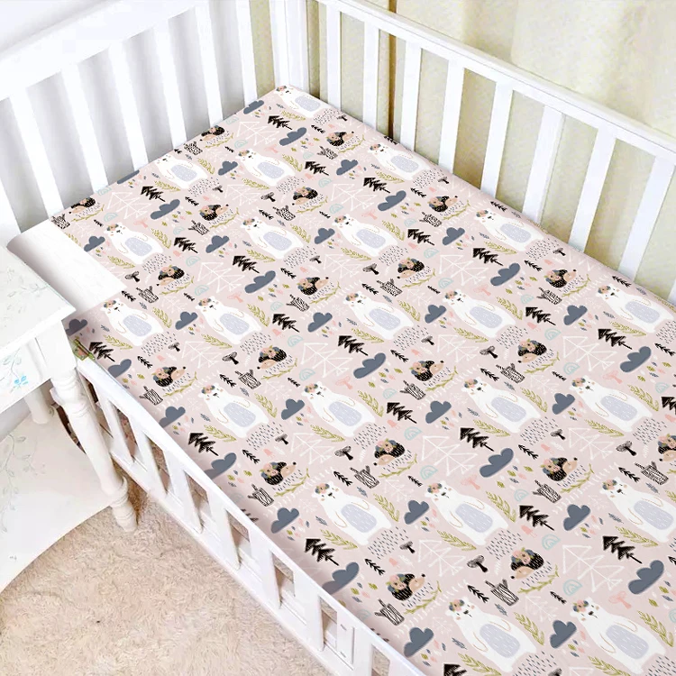 Organic Cotton Muslin Minky Fitted Baby Animals Crib Bed Sheet Buy