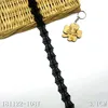 Black scalloped plyester lace apparel trim 3cm wide