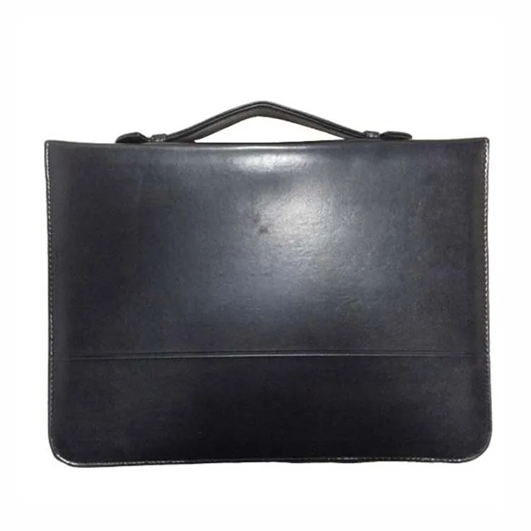 2017 Black Leather A3 Size Portfolio Bag For Men - Buy A3 Size ...