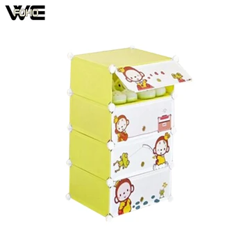 Wholesale Cube Interlocking Shoe Rack Storage With Cartoon Door Buy Rak Sepatu Saling Sepatu Rak Kubus Penyimpanan Product On Alibaba Com