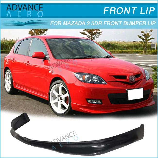 Mazda3 5dr Hatchback MS Style Urethane Front Bumper Lip Chin Spoiler For 07-09 Models