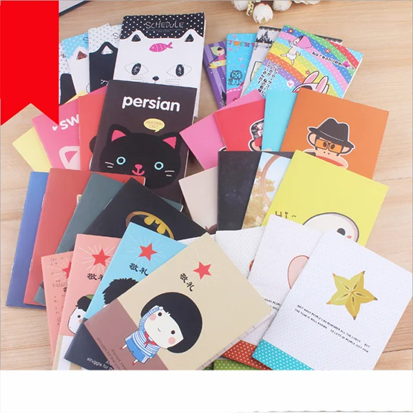 9 Tipi Coreano Moda Carino Cartone Animato Di Scrittura Note Libro Brossura Semplice Piccolo Notebook Scuola Tutti I Giorni Dal Libro Fornitore Buy