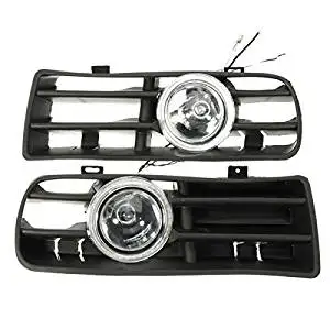 GVDOR Fog Light LED Front Bumper Grille Driving Fog Light DRL Lamp Set For VW Jetta Bora Mk4 99-04 1999 2000 2001 2002 2003 2004