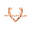 natural wicker christmas golden deer elk ring