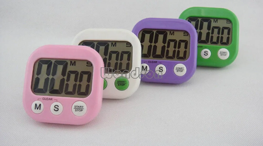 2.9 Inch Lcd Big Screen Aaa Battery Countdown 4 Color Digital Kitchen Timer Buy Digital