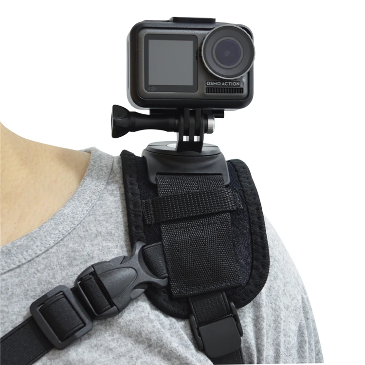 Rotating Single Shoulder Strap Chest Harness Mount Go Pro Action Camera ...