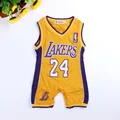 Baby Boys Clothes Newborn Jumpsuit For Infant Boys Clothing Baby Costumes Laker Basketball Baby Sport Rompers