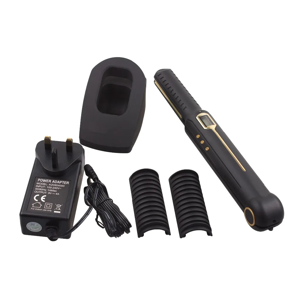 Professional Cordless Hair Iron Battery Powered Rechargeable Cordless