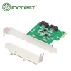 IOCREST 2 Port SATA III PCI-E 2.0 x1 Card Asmedia 1061 SATA Host Controller