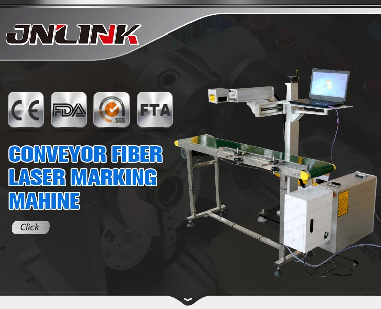 Flying fiber laser marking machine for pipepvc sheet