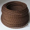 Popular Colorful 2*0.75mm Textile Twisted Electrical Cable with Vintage Edison Bulbs Pendant Lamps Cloth Wire