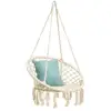 Warehouse Delivery Kinden Hammock Swing Chair Outdoor Indoor Home Patio Yard Swing Rope Round Chair Hammock Swing