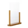 W98*D98*H235MM Acrylic Menu Holder with menu paper bag
