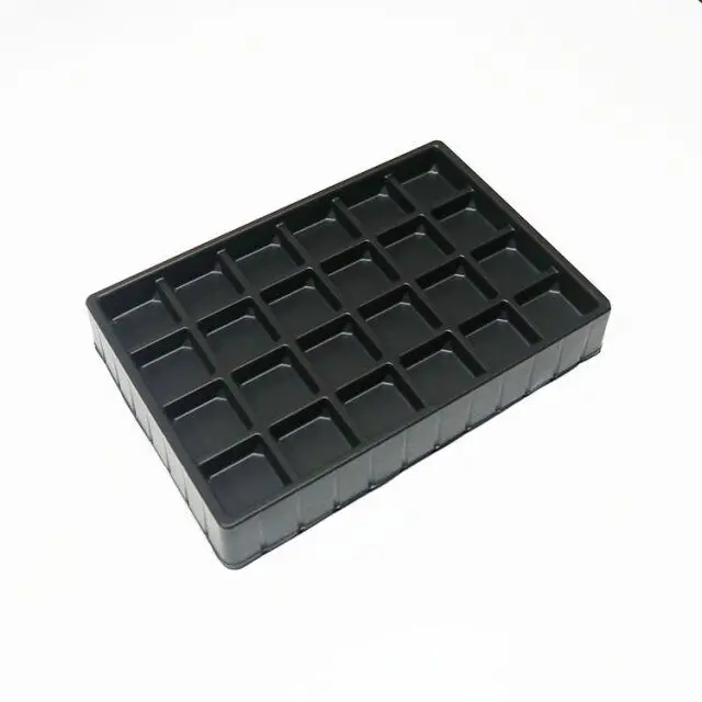 Custom 24 Holes Plastic Thermoformed Packaging Insert Chocolate Blister