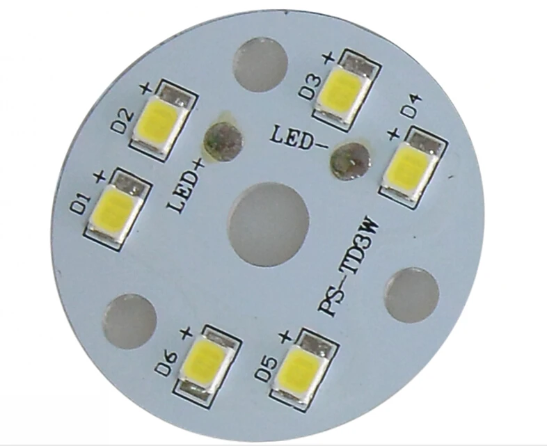 3W 12v led aluminum PCB PCBA Electronic LED manufacture and assembly