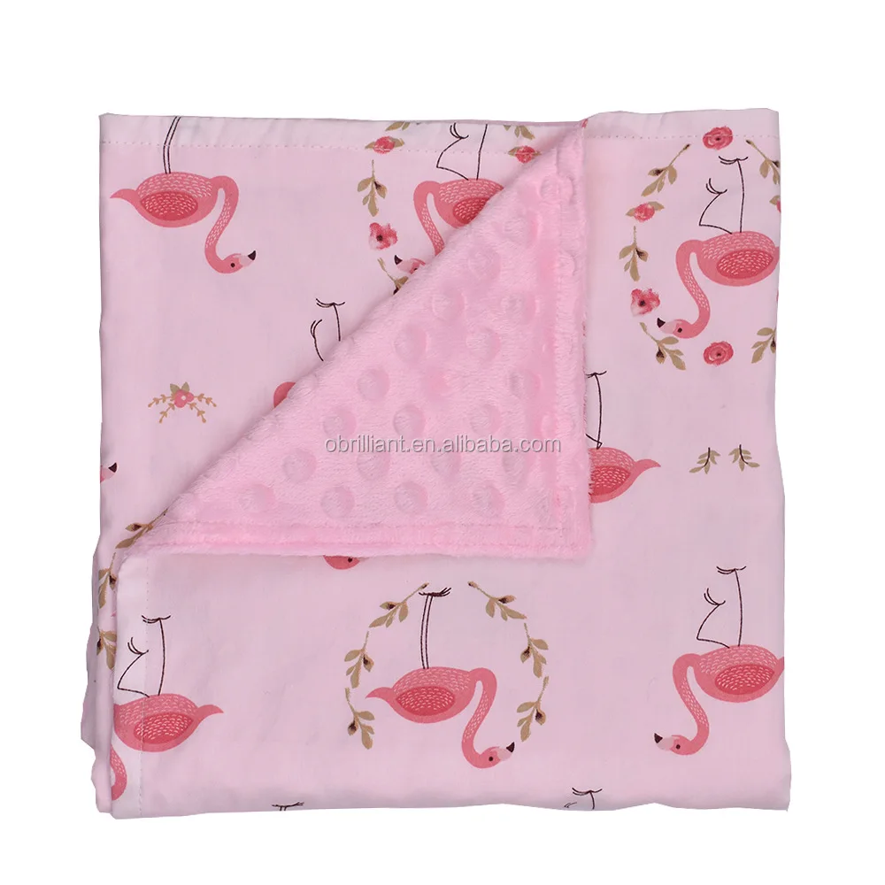 minky dotted blanket