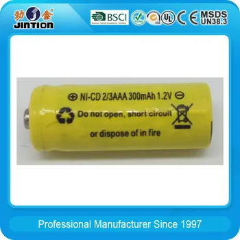 N2 3aaa300 Aaa Nicd 300mah 1 2v Rechargeable Battery For Solar Light