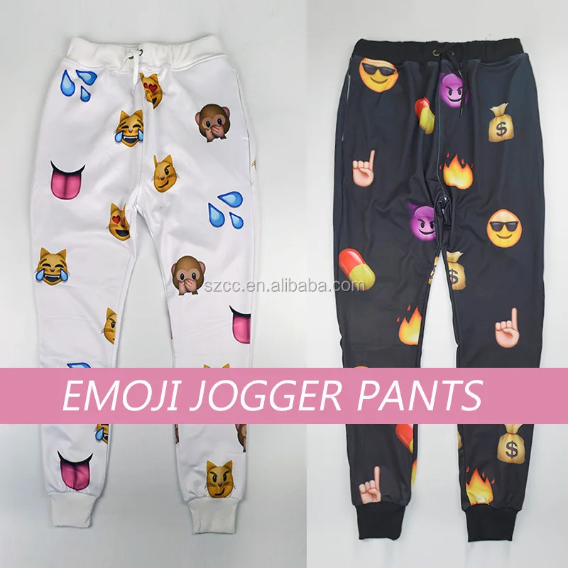 emoji jogger pants