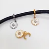High Quality Plated 3D flower charms with adjustable Clasp