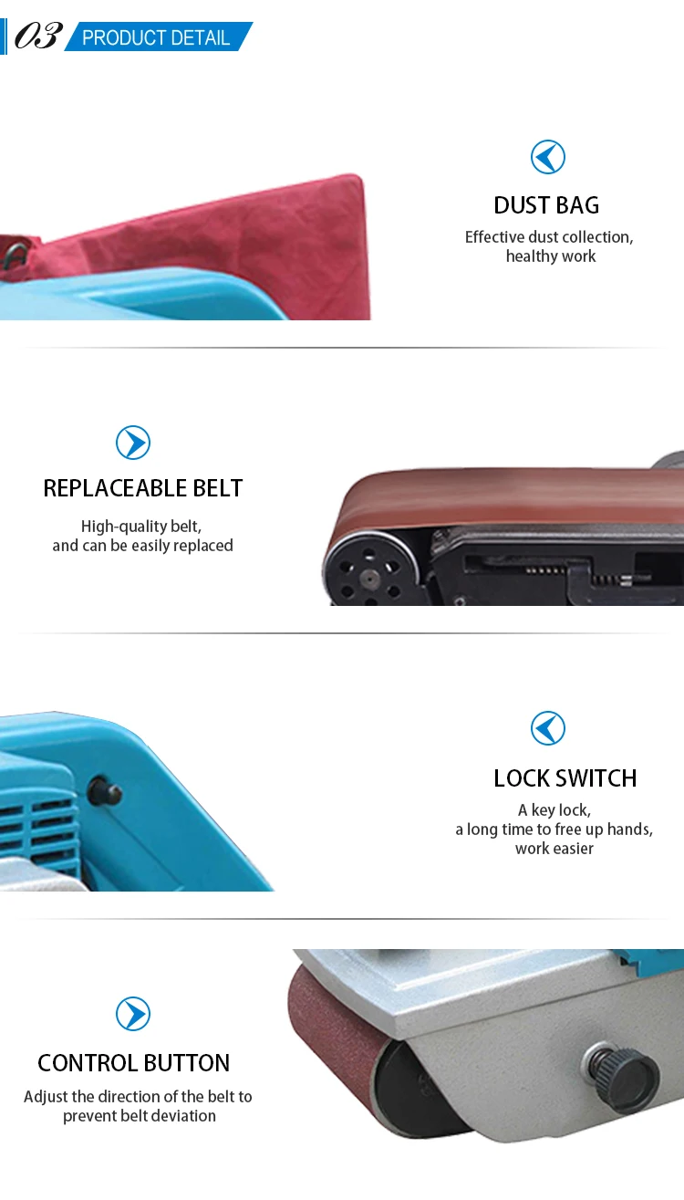 940W woodworking machine industrial Belt Sander 100*610mm