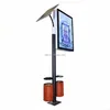 Outdoor Furniture Solar Static Lamp Post Light Box Advertising Display