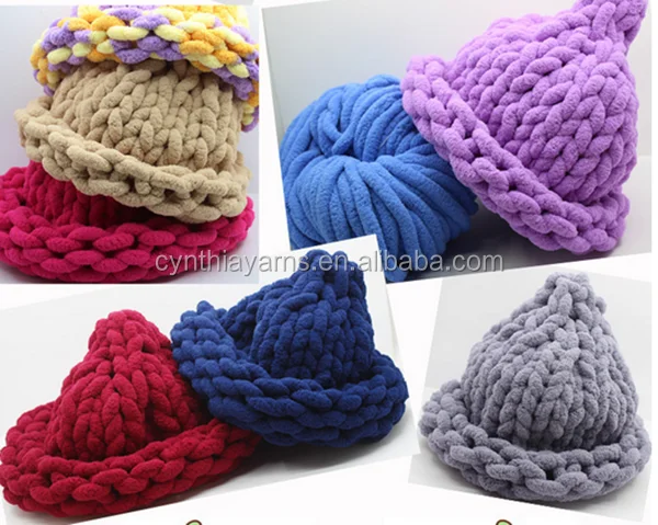 Chunky Chenille Redwine - Hearts