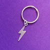 Lightning-Shaped Jewellery Nature Key Ring Dainty Keyring For Sale