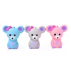 Make jumbo custom vinyl mini pu soft kawaii mouse cheap diy pink licensed slow rising squishy toy