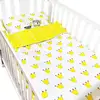 Zogift wholesale Top Quality 100% Organic cotton bed sheets sets baby bedding sets