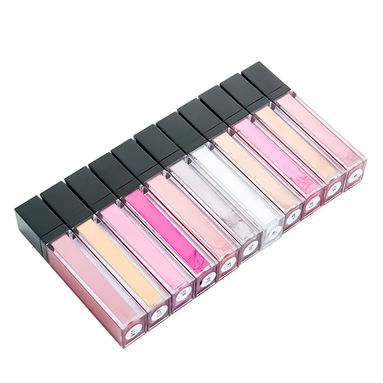 Private Label Lip Gloss Vendor Wholesale 11 Colors High Shine Glossy Glitter Makeup Lipgloss 