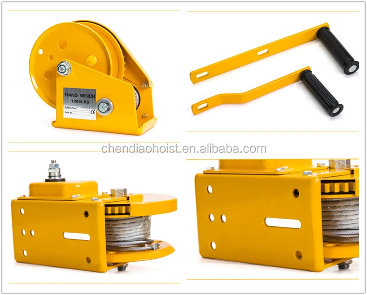 Manual Selflocking Hand Winch With Automatic Brake Hand Winch Hoist