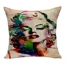 Retro Vintage Marilyn Monroe Audrey Hepburn Throw Pillow Case Cushion Cover - Audrey Hepburn Black Background, Home Decor