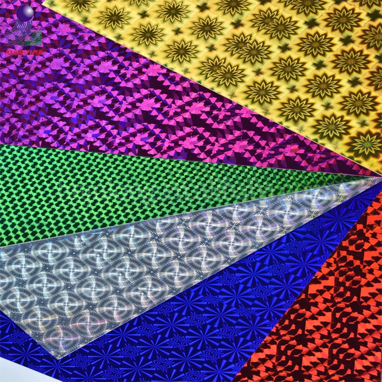 Manufacture Professional Supply Holographic Metallic Paper Cardboard for Printing and Box Packaging