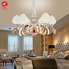 Flying Lighting glass ball Led crystal chandelier indoor light post modern ceil pendant lamp
