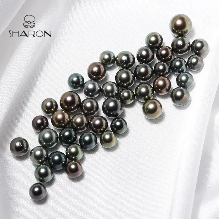 Wholesale High Quality 812mm A+ Saltwater Tahitian Black Loose Pearls