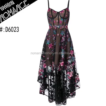 vestido transparente floral
