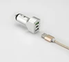 Newest Launch 3 in 1 Type C+QC3.0+ 1USB car charger 6.4a total with Aluminum