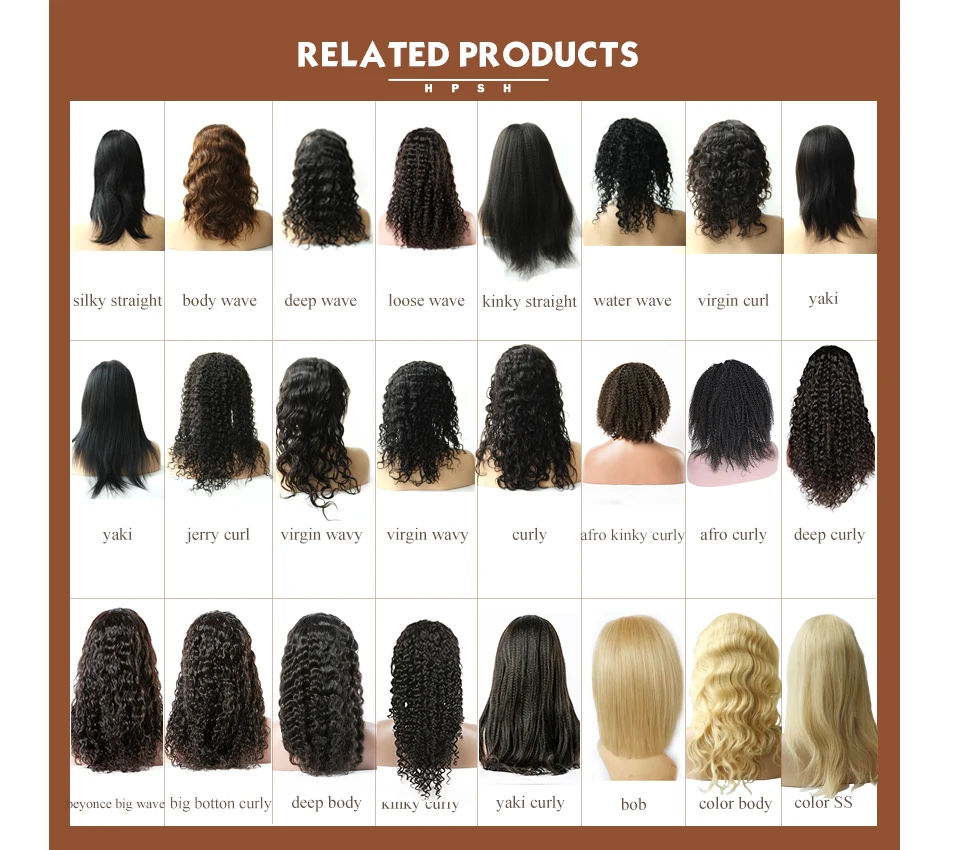 9A deep 4*4 Good supplier brazilian lace deep wave wig human hair