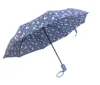 Raindrop Pattern Three Folding Quality Auto Open And Close umbrella
