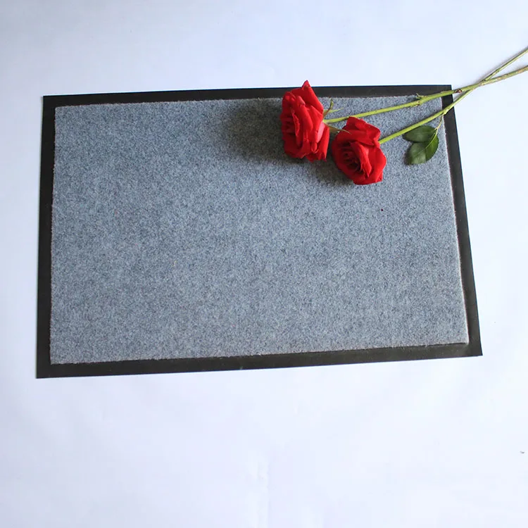 Antideslizante De Pvc Durable Felpudo Doble Rayas Entrada Puerta Mat