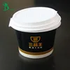 Special design Two-layer plastic lid cover for paper soup/noddle/hot food bowls container easy take away Packing box