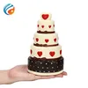 Wholesale OEM Slow Rising Soft Scented Custom Chocolate Promotional PU Decorative 5 Layers Cake Squishy Toy