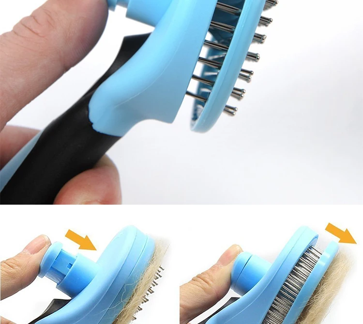 Pet Grooming Supplies Wholesale Auto Cleaning Pet Cat Dog Push Hair