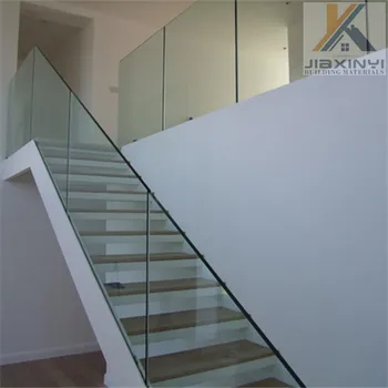 Indoor Frameless Tempered Glass Railing Used In Stair Buy Tempered Glass Railing Glass Railing Frameless Glass Railing Product On Alibaba Com