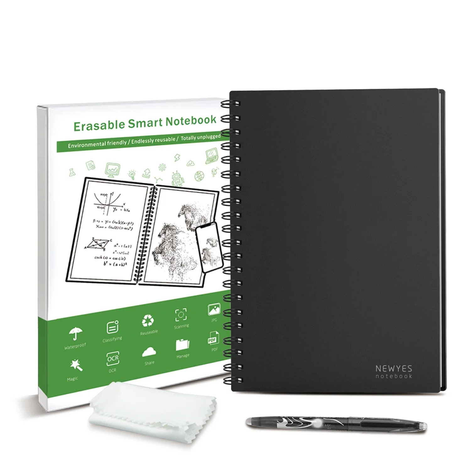 B5 Pp Cover Spiral Magic Book Erasable Notebook Dry Wet Smart Notebook