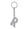 Fashion R Letter Keyring Chains Metal Alphabet Key Organizer Keychain Pendant KC2628