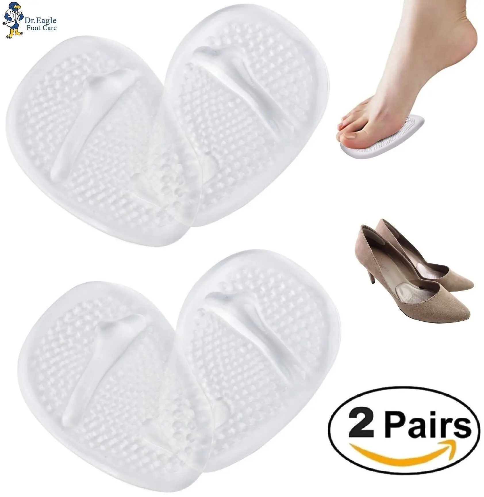 Shoe Care & Repair Clothing, Shoes & Accessories 1 Pair Orthopedic Pad Inserts Forefoot Shoe
